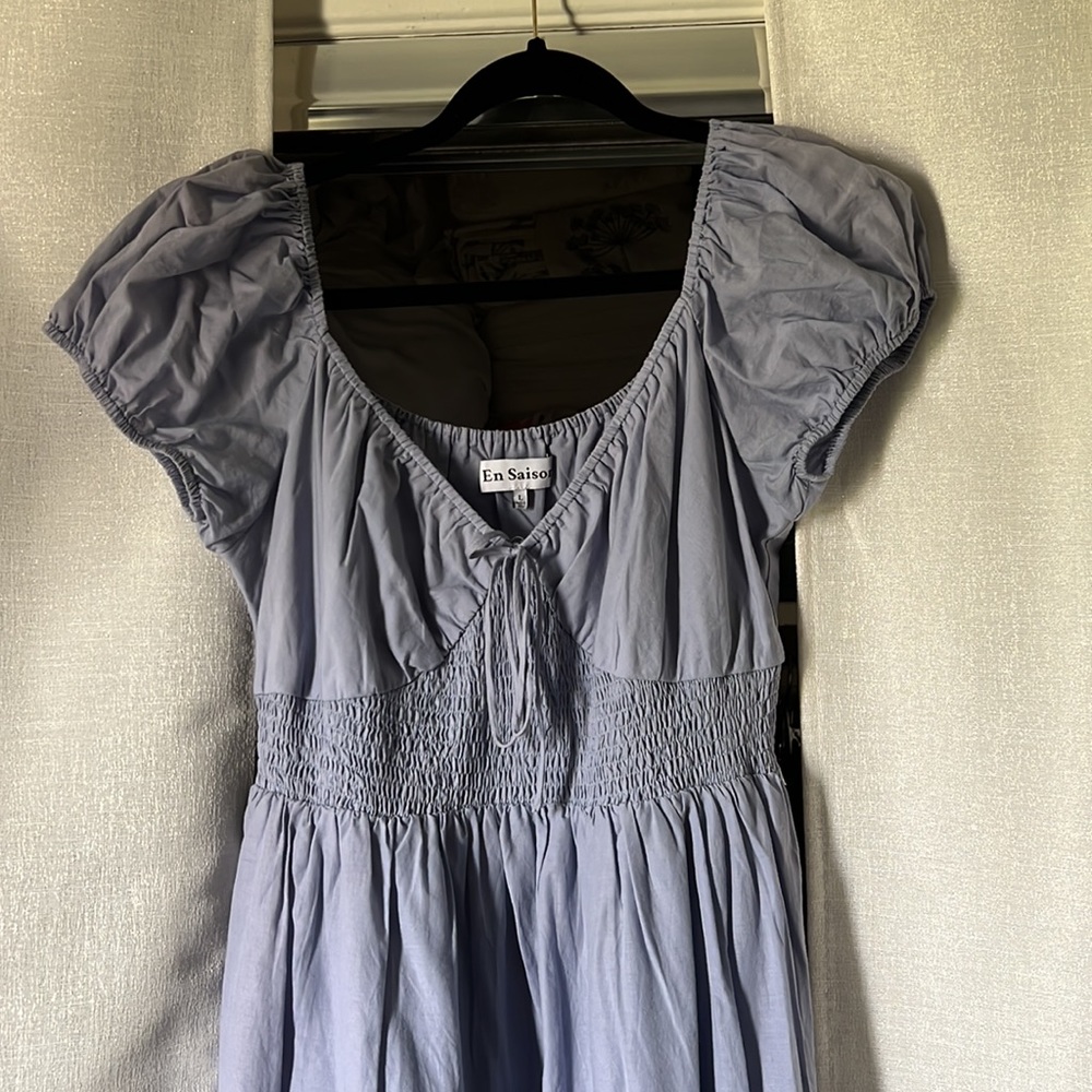 EN SAISON BLEU MIDI DRESS - Picture 5 of 9